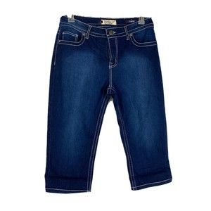 VGS Denim For All Time Women's Capri Jeans Size 12 Stretch Embellished Pockets